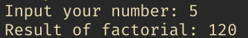 Factorial Output